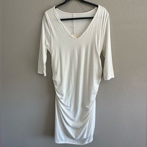 Cream maternity dress